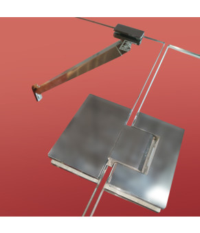 Боковая стенка для душевой кабины Koer SR SW04-90x200-TR-01 прозрачное стекло Easy Clean 10мм, хром (KR5390)