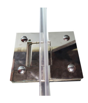 Боковая стенка для душевой кабины Koer SR SW04-90x200-TR-01 прозрачное стекло Easy Clean 10мм, хром (KR5390)