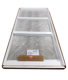 Боковая стенка для душевой кабины Koer SR SW04-90x200-TR-01 прозрачное стекло Easy Clean 10мм, хром (KR5390)