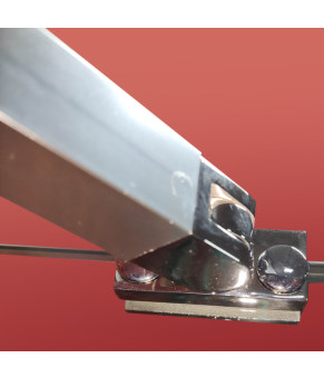 Боковая стенка для душевой кабины Koer SR SW04-90x200-TR-01 прозрачное стекло Easy Clean 10мм, хром (KR5390)