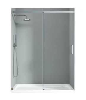 Дверь в нишу Koer SR SD02 120x200 см прозрачное стекло Easy Clean 8мм, хром (KR5384)