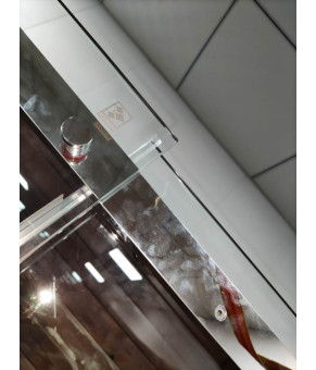 Дверь в нишу Koer SR SD02 120x200 см прозрачное стекло Easy Clean 8мм, хром (KR5384)