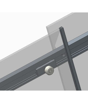 Дверь в нишу Koer SR SD02 120x200 см прозрачное стекло Easy Clean 8мм, хром (KR5384)