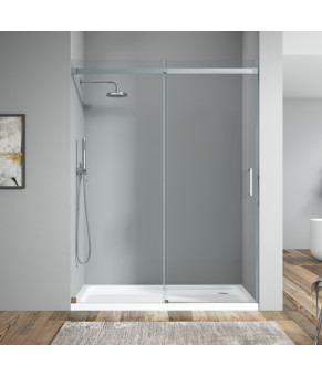 Дверь в нишу Koer SR SD02 120x200 см прозрачное стекло Easy Clean 8мм, хром (KR5384)