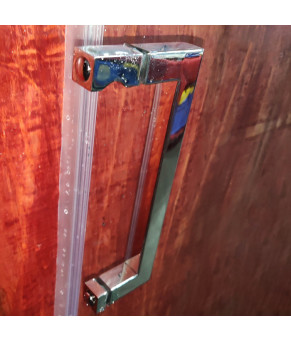 Дверь в нишу Koer SR SD02 120x200 см прозрачное стекло Easy Clean 8мм, хром (KR5384)