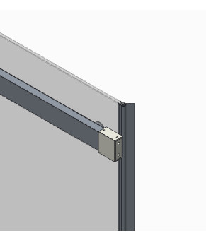 Дверь в нишу Koer SR SD02 120x200 см прозрачное стекло Easy Clean 8мм, хром (KR5384)