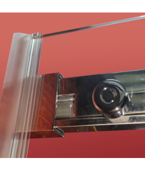 Дверь в нишу Koer SR SD02 120x200 см прозрачное стекло Easy Clean 8мм, хром (KR5384)