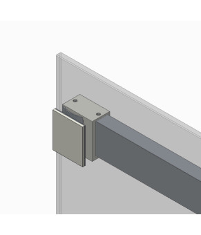 Дверь в нишу Koer SR SD02 120x200 см прозрачное стекло Easy Clean 8мм, хром (KR5384)