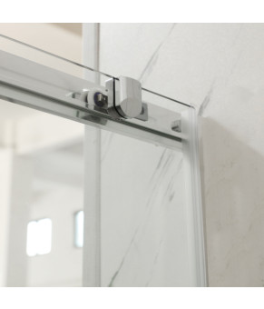 Двері в нішу Mixxus Premium DIVERSE SD01-160x185-TR Chrome прозоре скло 5мм (MI6875)
