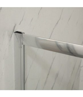 Двері в нішу Mixxus Premium DIVERSE SD01-160x185-TR Chrome прозоре скло 5мм (MI6875)