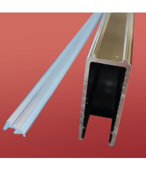 Двери в нишу Koer SR SD01-120x200-TR-12 прозрачное стекло Easy Clean 8мм, матовое золото (KR5377)