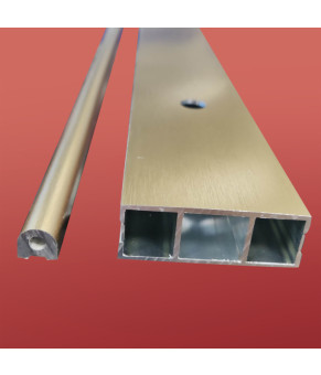 Двери в нишу Koer SR SD01-120x200-TR-12 прозрачное стекло Easy Clean 8мм, матовое золото (KR5377)