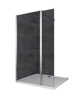 Душова перегородка Koer SR SP03-30x200-TR-01 Walk-In (рух.част) прозоре скло Easy Clean 8мм, хром (