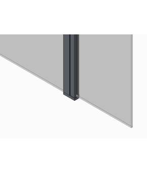 Душова перегородка Koer SR SP03-30x200-TR-01 Walk-In (рух.част) прозоре скло Easy Clean 8мм, хром (