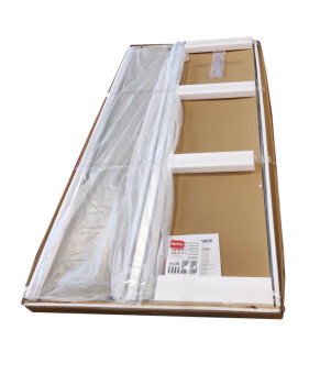 Душова перегородка Koer SR SP03-30x200-TR-01 Walk-In (рух.част) прозоре скло Easy Clean 8мм, хром (