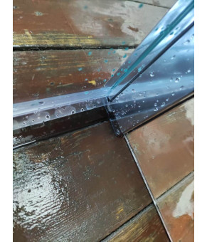 Душова перегородка Koer SR SP03-30x200-TR-01 Walk-In (рух.част) прозоре скло Easy Clean 8мм, хром (
