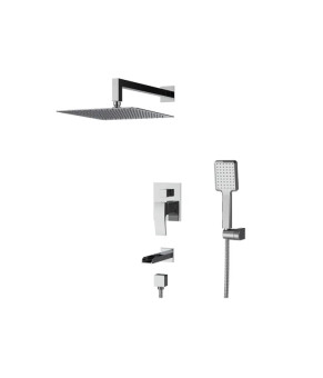 Встроенная душевая система Koer KB-68007-01 Водопад Хром (KR3466)