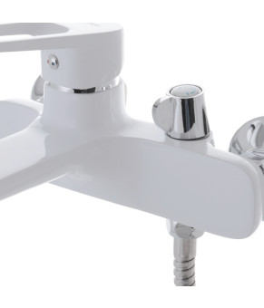 Смеситель для ванны MIXXUS NEVADA 009 EURO Короткий излив Белый матовый (MI5800)