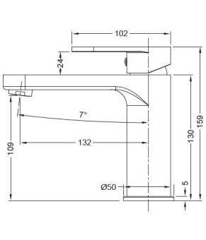 Смеситель для раковины Koer KB-10030-05 (KR5425)