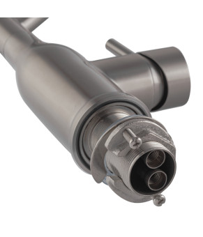 Смеситель для кухни Koer KI-70026-02 с черным силиконовым изливом (KR5209)