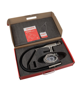 Смеситель для кухни Koer KI-70026-02 с черным силиконовым изливом (KR5209)
