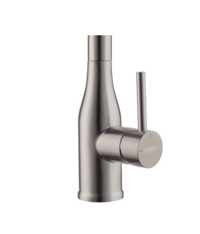 Смеситель для кухни Koer KI-70026-02 с черным силиконовым изливом (KR5209)