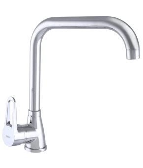 Смеситель для кухни Zerix SOP7 045 высокий, поворотный, хром (ZX0191)