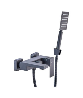 Змішувач для ванни Zerix KUB-008 (Euro) Black з нерж. сталі SUS304 (кол. чорний) (ZX4851)