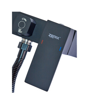 Змішувач для ванни Zerix KUB-008 (Euro) Black з нерж. сталі SUS304 (кол. чорний) (ZX4851)