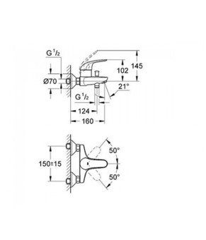 Змішувач для ванни Grohe Swift Eco (23270000)