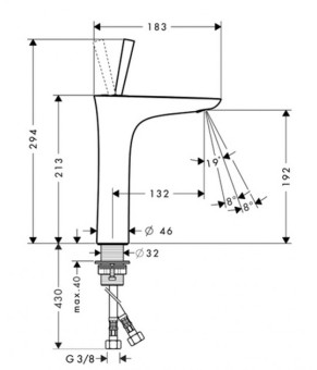 Смеситель Hansgrohe PuraVida 15081400