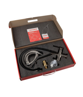 Смеситель для кухни KOER KB-72006-07 (KR3382) с силиконовым изливом и выходом для питьевой воды