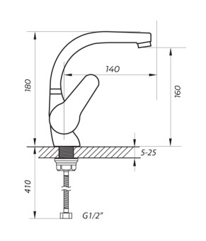 Змішувач для умивальника Zerix SOP1 146 (ZX0189)