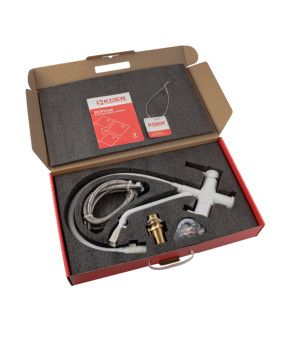 Смеситель для кухни KOER KB-72006-03 (KR3381) с силиконовым изливом и питьевой водой