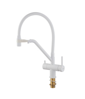 Смеситель для кухни KOER KB-72006-03 (KR3381) с силиконовым изливом и питьевой водой