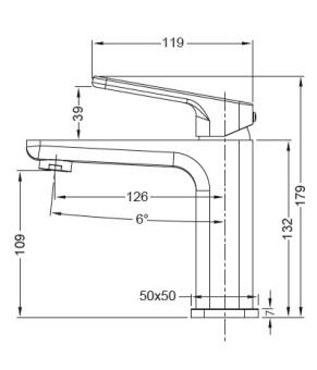 Смеситель для умывальника Koer KB-10031-05 (KR5431)