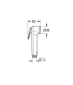 Набір для гігієн.душу Grohe BauLoop New (UA11104202)