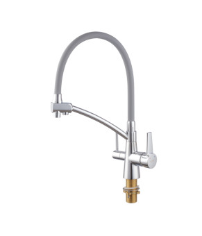 Кухонный смеситель KOER KB-72003-01 (KR3375) с силиконовым изливом и выходом для питьевой воды