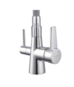Кухонный смеситель KOER KB-72003-01 (KR3375) с силиконовым изливом и выходом для питьевой воды