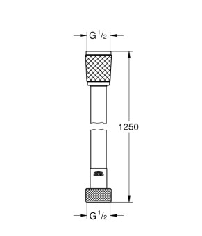 Душовий шланг 125 см Grohe Relexaflex (28150002)