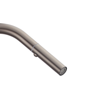 Кухонный смеситель KOER KI-70004-02 с выдвижным изливом (нерж. сталь) (KR3385)