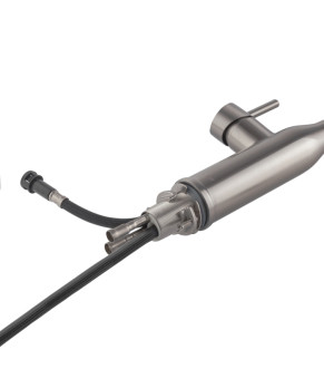 Кухонный смеситель KOER KI-70004-02 с выдвижным изливом (нерж. сталь) (KR3385)