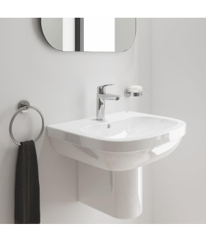 Одноважільний змішувач для раковини M-Size Grohe Eurosmart New з натискним донним клапаном (23923003)