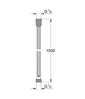 Душовий шланг 150 см Grohe Relexaflex (28105001)