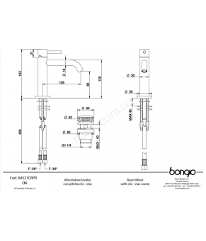 Смеситель для раковины BONGIO ON 722-290312