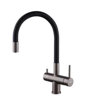 Смеситель для кухни Koer KB-72002-07 с выходом для питьевой воды (KR5003)