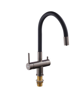 Смеситель для кухни Koer KB-72002-07 с выходом для питьевой воды (KR5003)