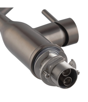 Смеситель для кухни Koer KI-70026-07 с гибким черным изливом (KR5211)