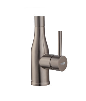 Смеситель для кухни Koer KI-70026-07 с гибким черным изливом (KR5211)