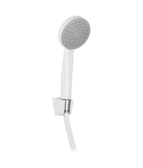 Душовий набір (шланг, лійка, кронштейн) білий Zerix SHOWER SET-02W (ZX3096)